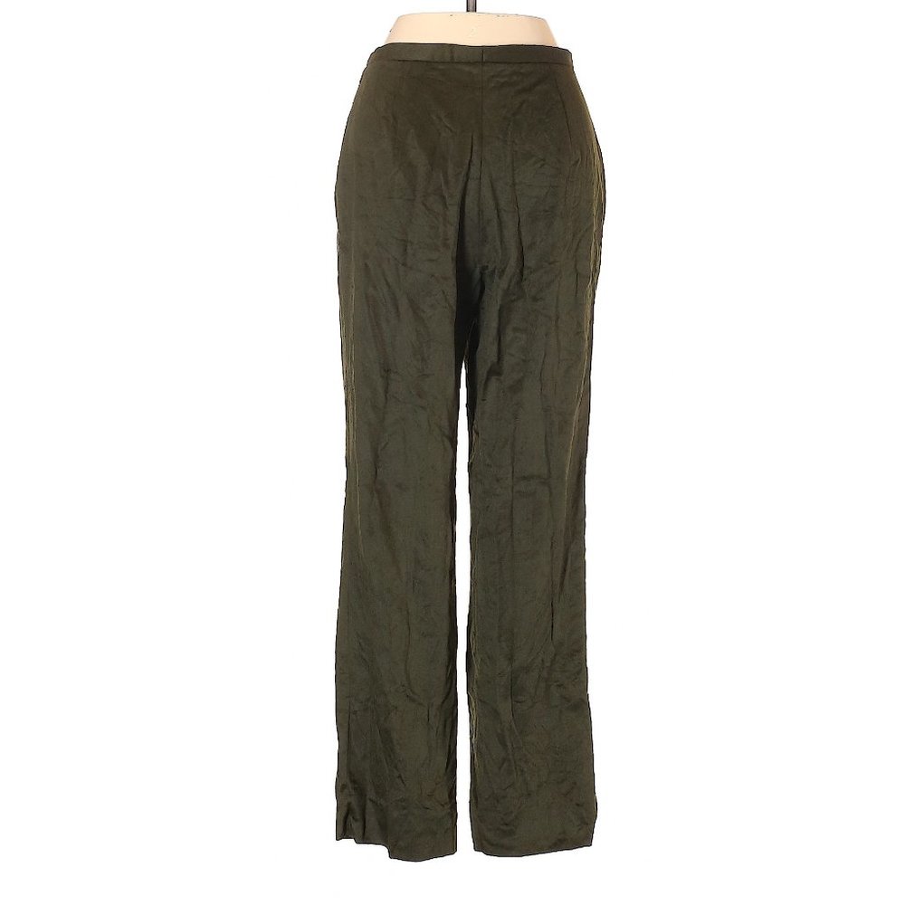 Luciano Barbera At Richards Greenwich Dark Green High Rise Soft Casual Pants View 2